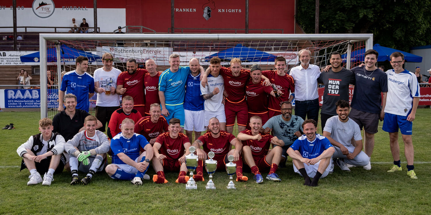 Gruppenfoto der 1. Rothenburger Firmenmeisterschaft