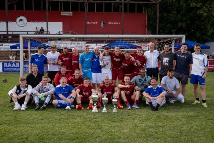 Gruppenfoto der 1. Rothenburger Firmenmeisterschaft